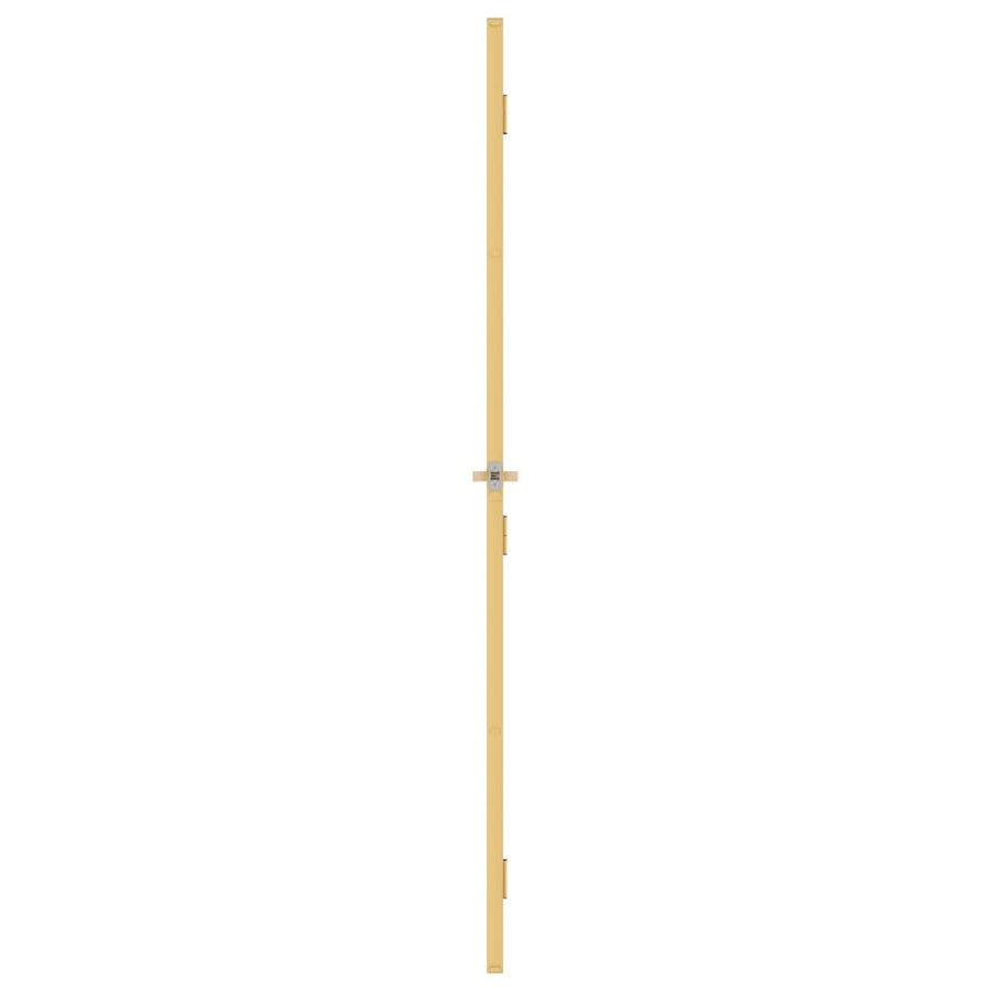 Binnendeur Smal 76X201,5 Cm Gehard Glas En Aluminium Goudkleur