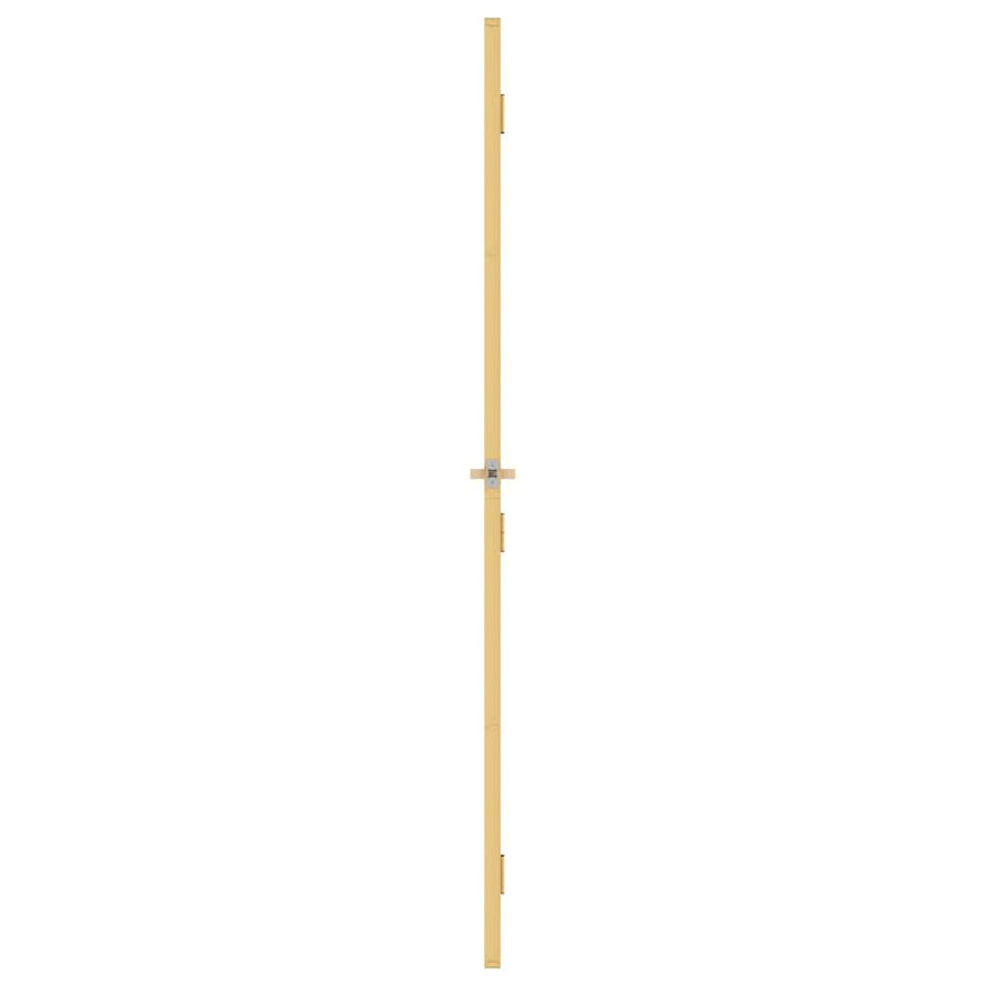Binnendeur Smal 93X201,5 Cm Gehard Glas En Aluminium Kleur Goud En Transparant 93 x 201.5 cm
