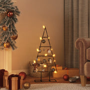 Kerstboom 60 cm metaal zwart