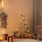 Kerstdecoratie Kerstboom 125 Cm Metaal Zwart