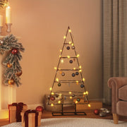 Kerstboom metaal 125 cm zwart