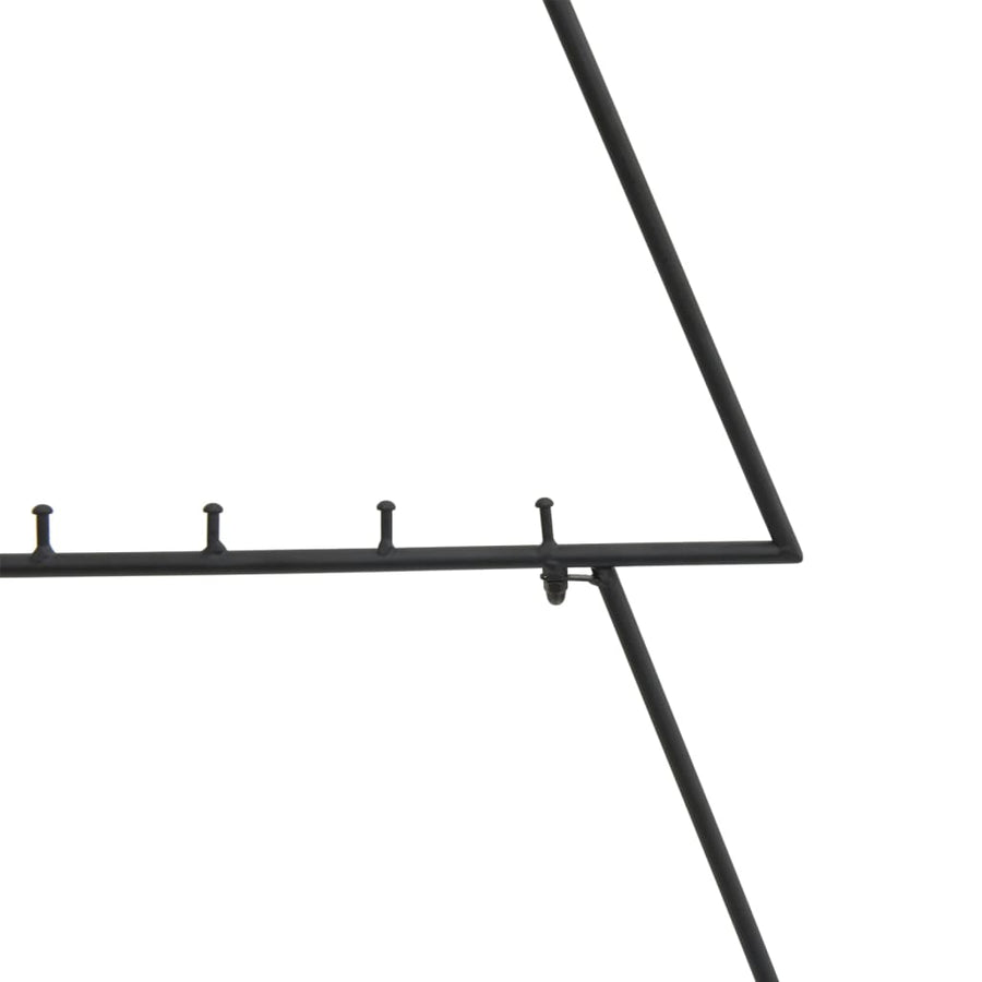 Kerstdecoratie Kerstboom 90 Cm Metaal Zwart 1