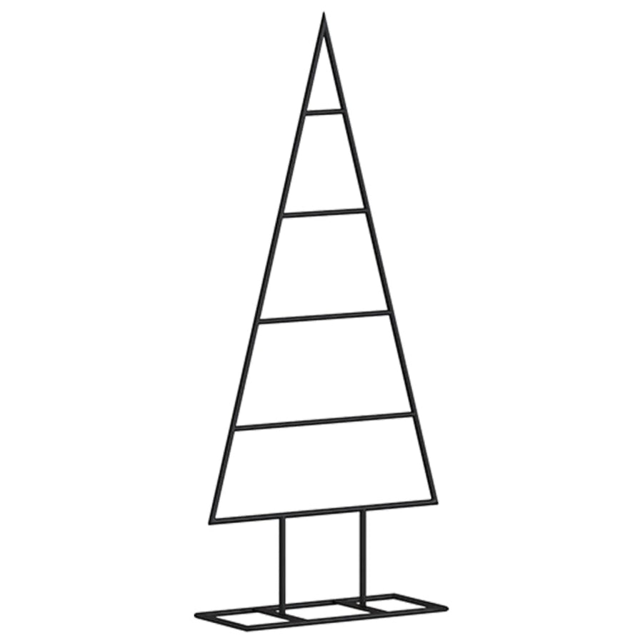 Kerstdecoratie Kerstboom Metaal Zwart 60 cm