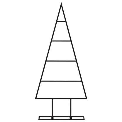 Kerstdecoratie Kerstboom Metaal Zwart 60 cm