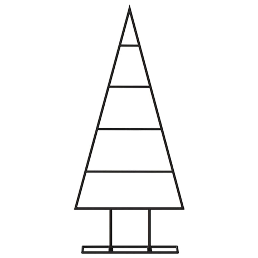Kerstdecoratie Kerstboom Metaal Zwart 60 cm