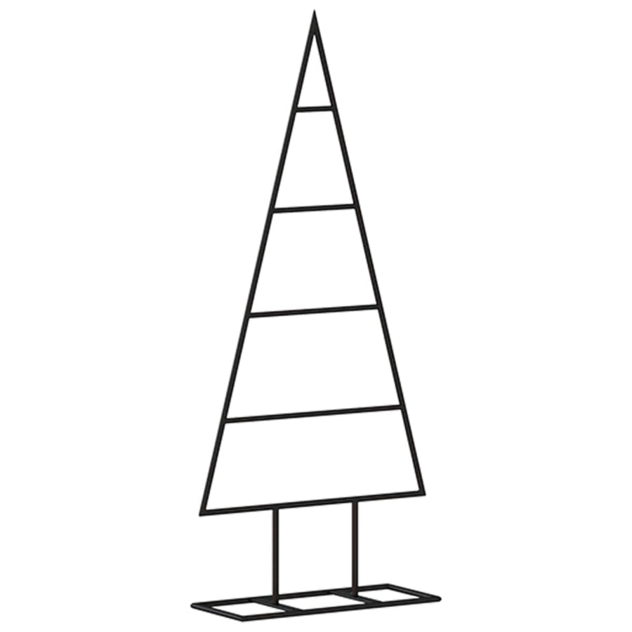 Kerstdecoratie Kerstboom Metaal Zwart 60 cm