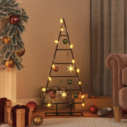 Kerstboom frame 90 cm metaal zwart