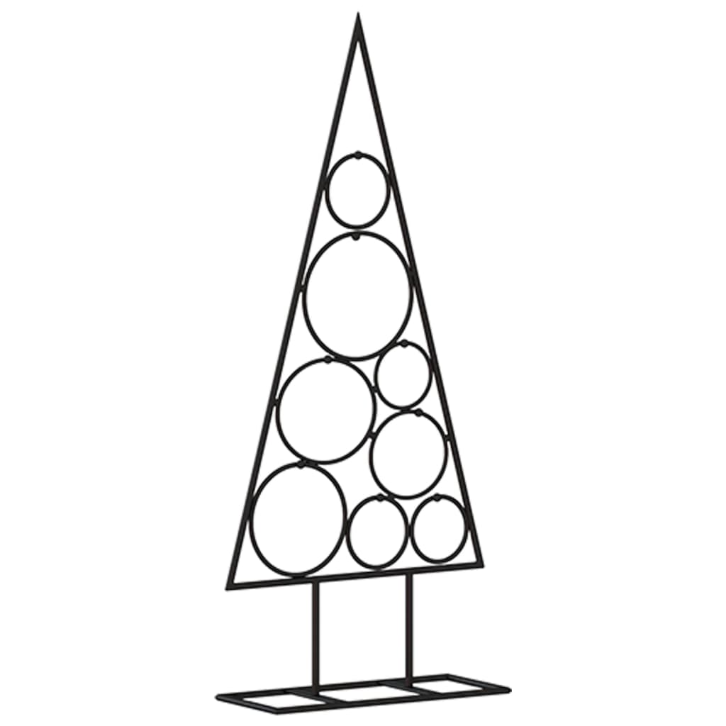 Kerstdecoratie Kerstboom Metaal Zwart 60 cm