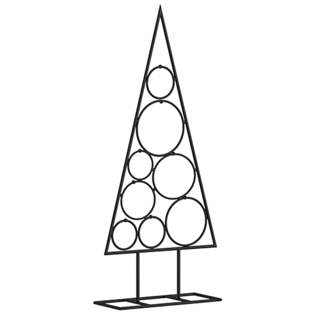 Kerstdecoratie Kerstboom Metaal Zwart 60 cm