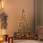 Kerstdecoratie Kerstboom Metaal Zwart 125 cm