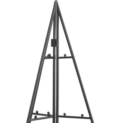 Kerstdecoratie Kerstboom 100 Cm Metaal Zwart