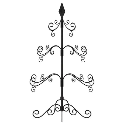 Kerstdecoratie kerstboom 90 cm metaal zwart