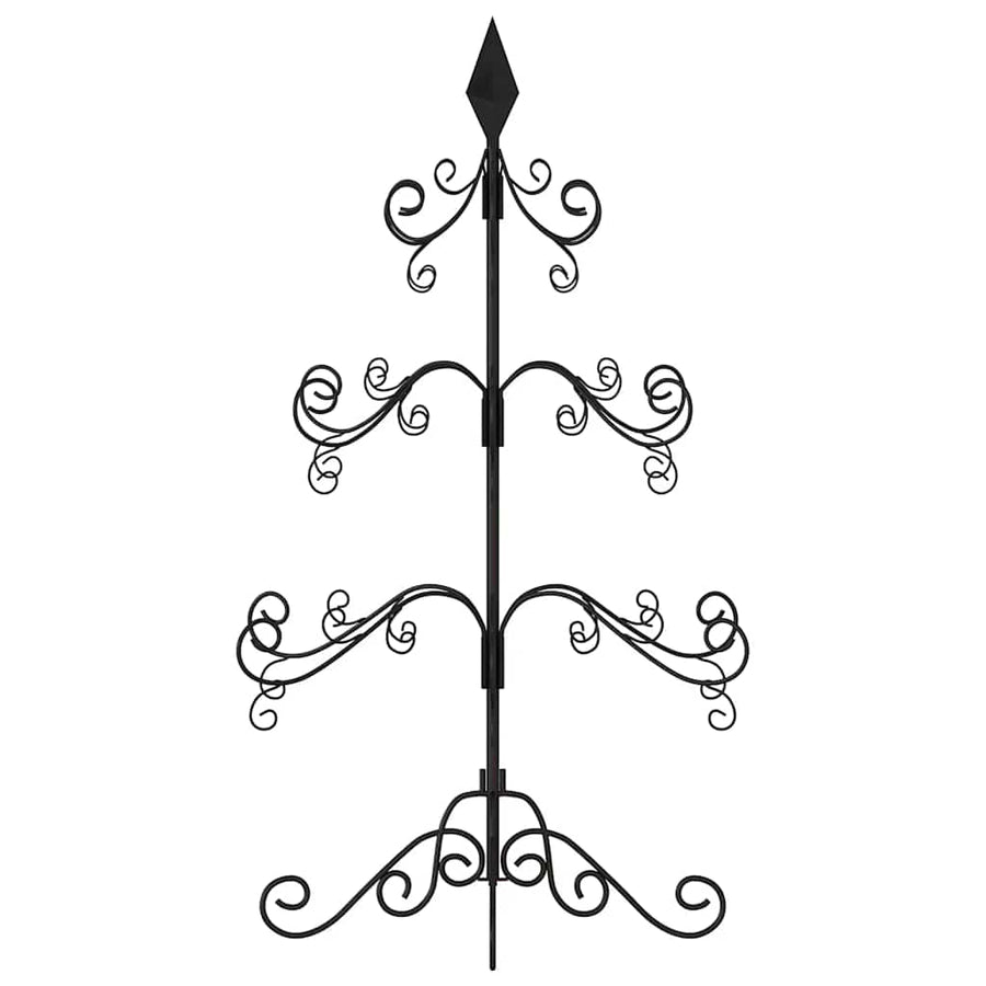 Metalen kerstboom Poedercoating staal Zwart