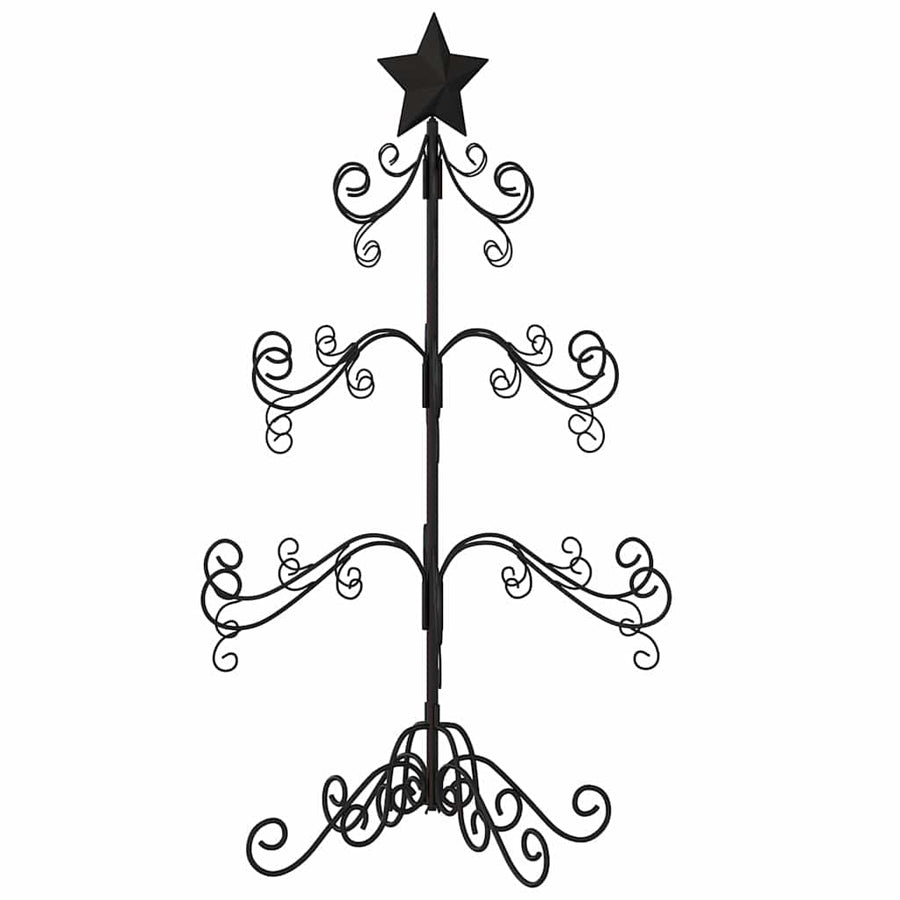 Metalen kerstboom Poedercoating staal Zwart