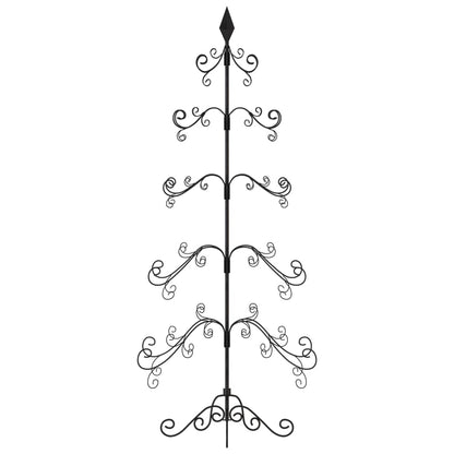 Kerstdecoratie Kerstboom 150 Cm Metaal Zwart