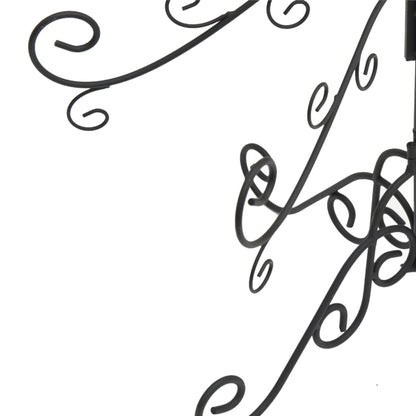 Kerstdecoratie Kerstboom 150 Cm Metaal Zwart