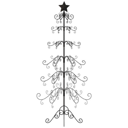Kerstdecoratie Kerstboom Metaal Zwart 180 cm