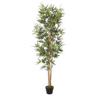 Artificial bamboo plant 1104 leaves 180 cm green