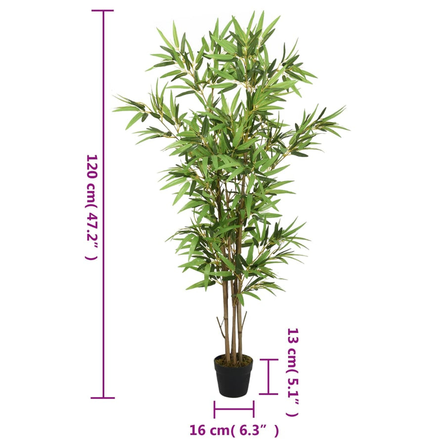 Kunstplant Bamboe 552 Bladeren 20 Cm Groen 16 x 120 cm