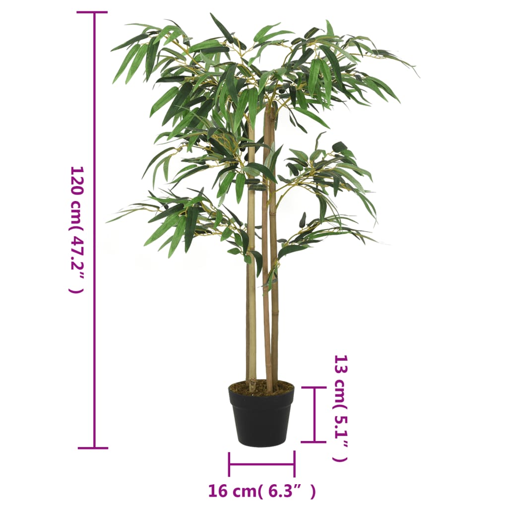 Kunstplant Bamboe 760 Bladeren 120 Cm Groen