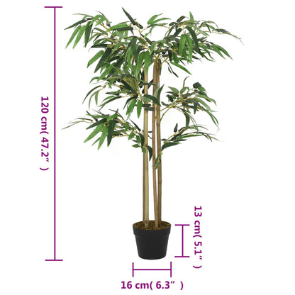 Kunstplant Bamboe 760 Bladeren 120 Cm Groen