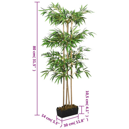 Kunstplant Bamboe 380 Bladeren 80 Cm Groen 14 x 30 x 80 cm