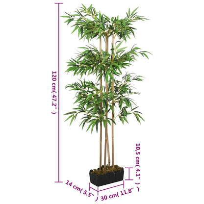 Kunstplant Bamboe 760 Bladeren 120 Cm Groen 14 x 30 x 120 cm
