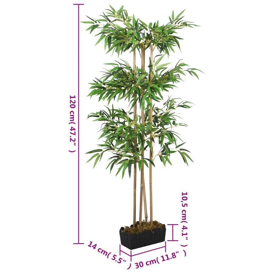 Kunstplant Bamboe 760 Bladeren 120 Cm Groen 14 x 30 x 120 cm