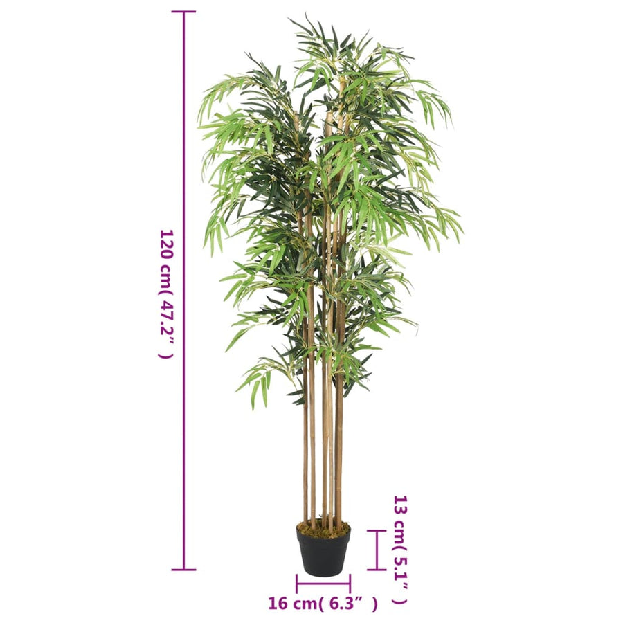 Kunstplant Bamboe 730 Bladeren 120 Cm Groen