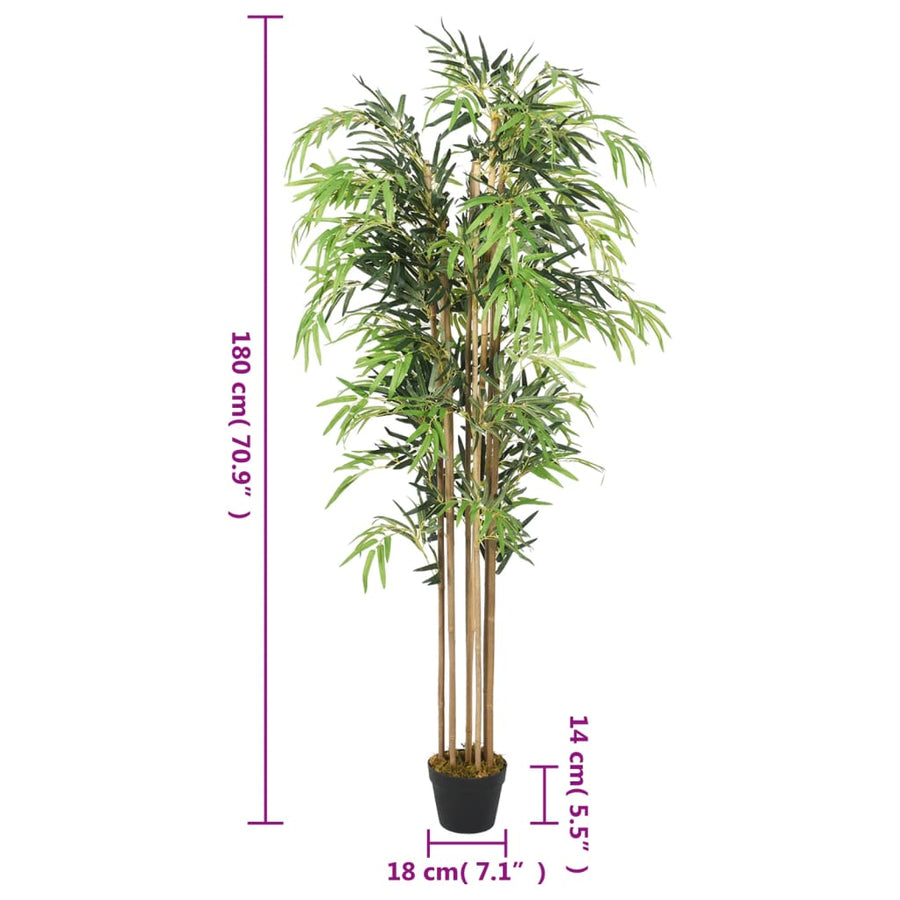 Kunstplant Bamboe 1605 Bladeren 180 Cm Groen