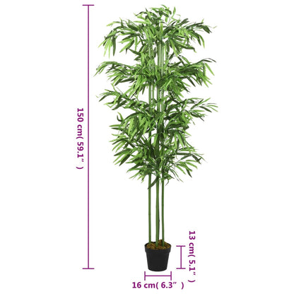 Kunstplant Bamboe 576 Bladeren 150 Cm Groen
