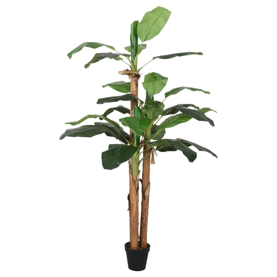 Kunstplant Bananenboom 9 Bladeren 120 Cm Groen