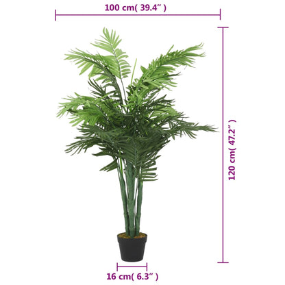 Kunstplant Palmboom 28 Bladeren 120 Cm Groen