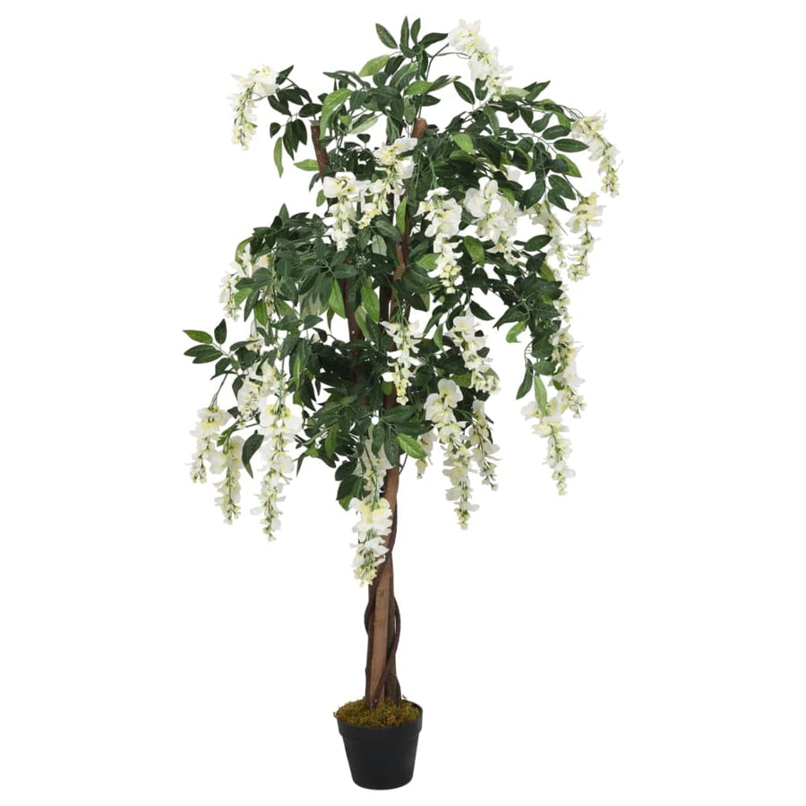 Kunstboom Wisteria 560 Bladeren 80 Cm Groen En Wit