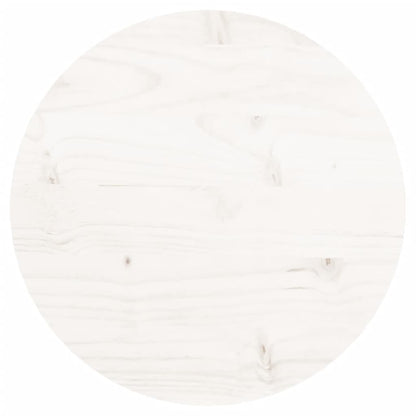 Tafelblad Rond Ø30X3 Cm Massief Grenenhout Wit