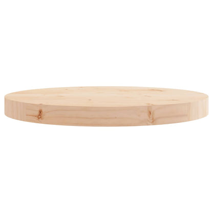 Tafelblad Rond Ø Massief Grenenhout 40 x 3 cm Naturel