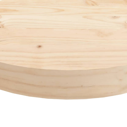 Tafelblad Rond Ø Massief Grenenhout 40 x 3 cm Naturel