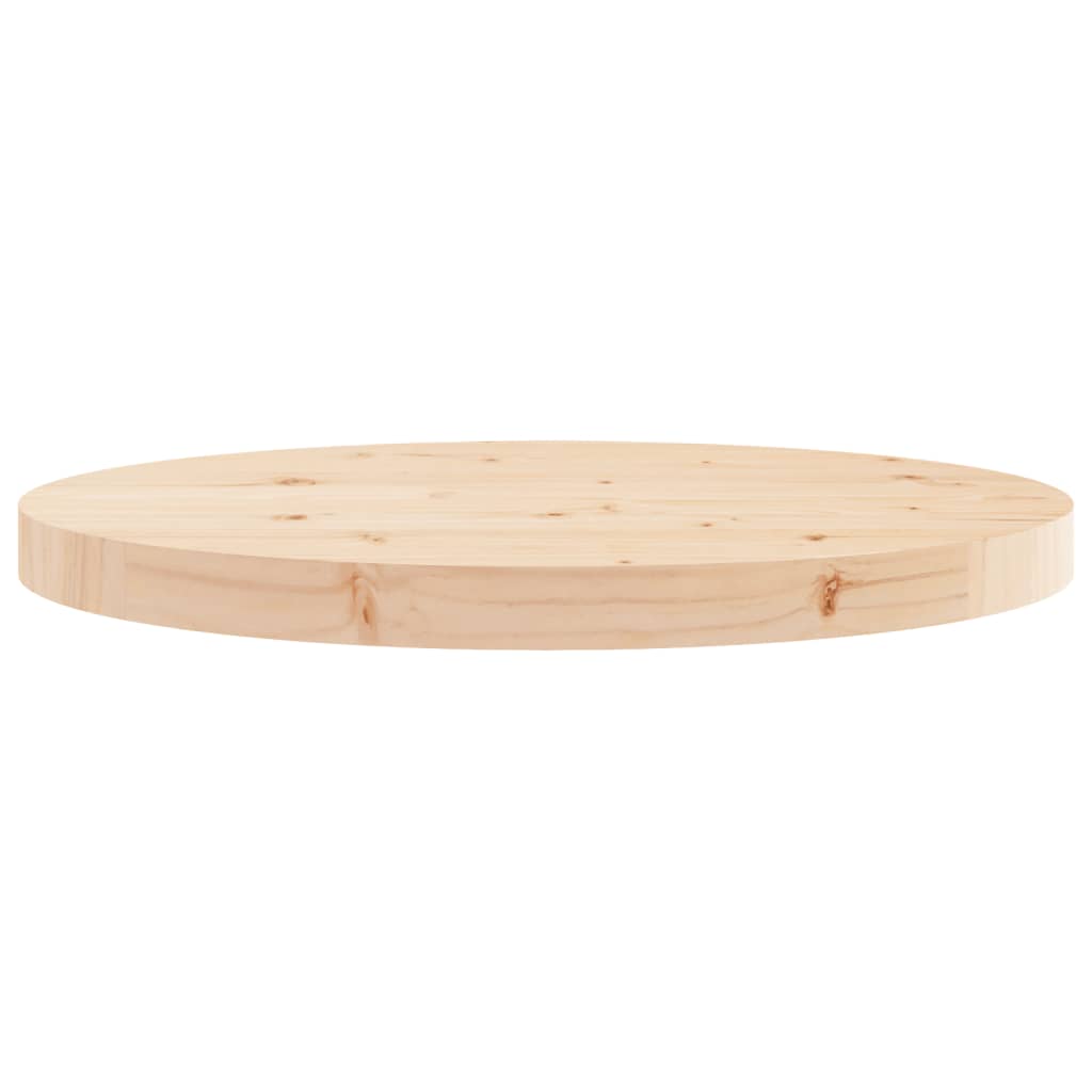 Tafelblad Rond Ø50X3 Cm Massief Grenenhout