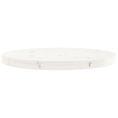 Tafelblad Rond Ø50X3 Cm Massief Grenenhout Wit