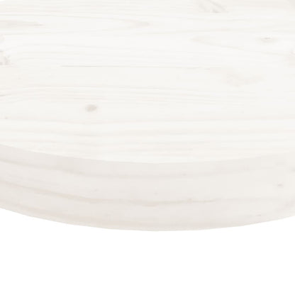 Tafelblad Rond Ø50X3 Cm Massief Grenenhout Wit
