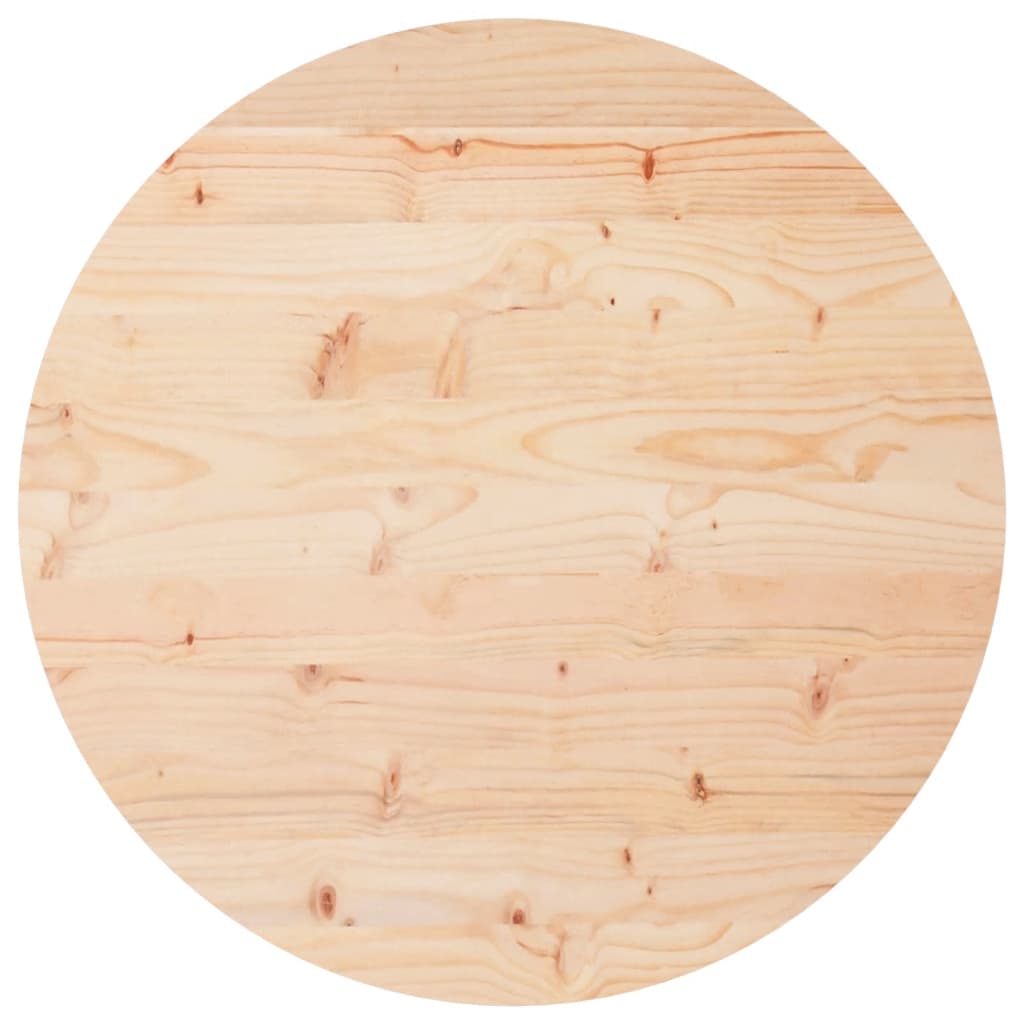 Tafelblad Rond Ø60X3 Cm Massief Grenenhout