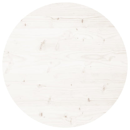 Tafelblad Rond Ø60X3 Cm Massief Grenenhout Wit