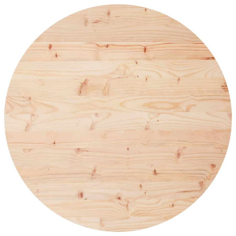 Tafelblad Rond Ø70X3 Cm Massief Grenenhout