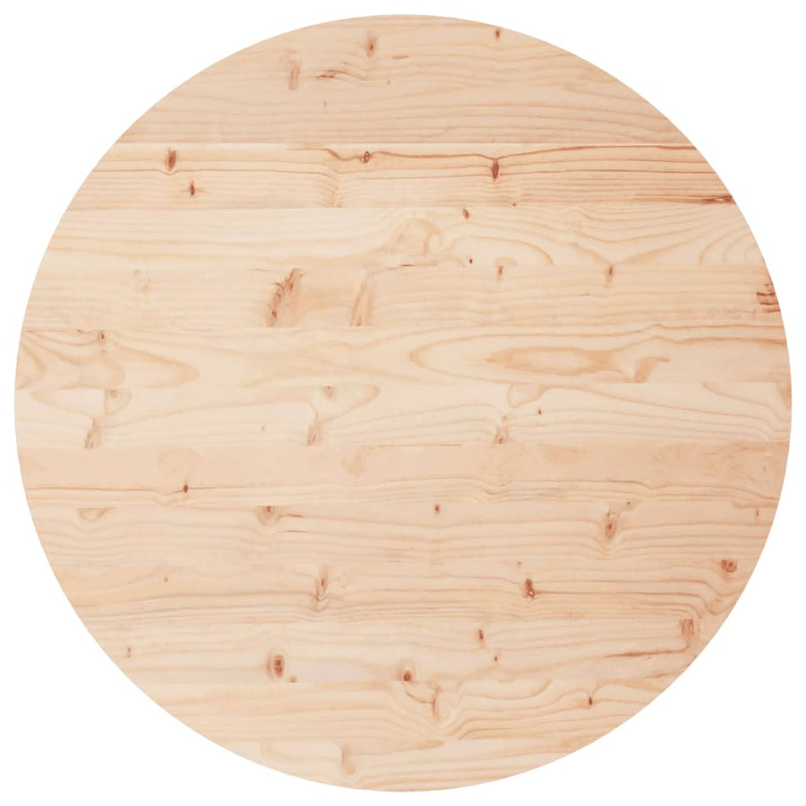 Tafelblad Rond Ø80X3 Cm Massief Grenenhout