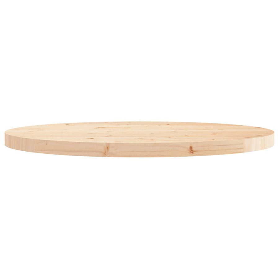 Tafelblad Rond Ø80X3 Cm Massief Grenenhout
