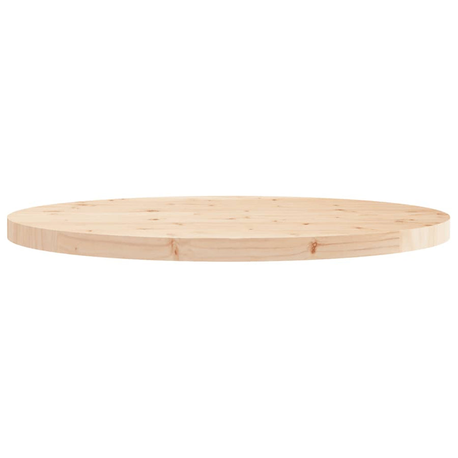 Tafelblad Rond Ø80X3 Cm Massief Grenenhout