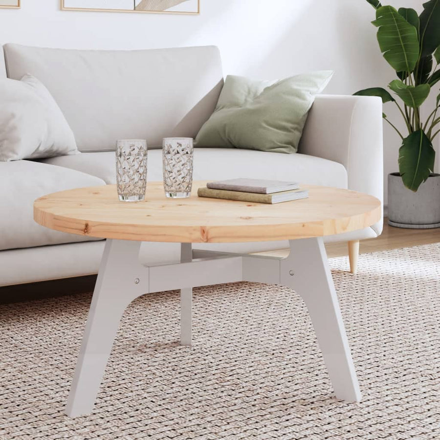 Tafelblad Rond Ø80X3 Cm Massief Grenenhout
