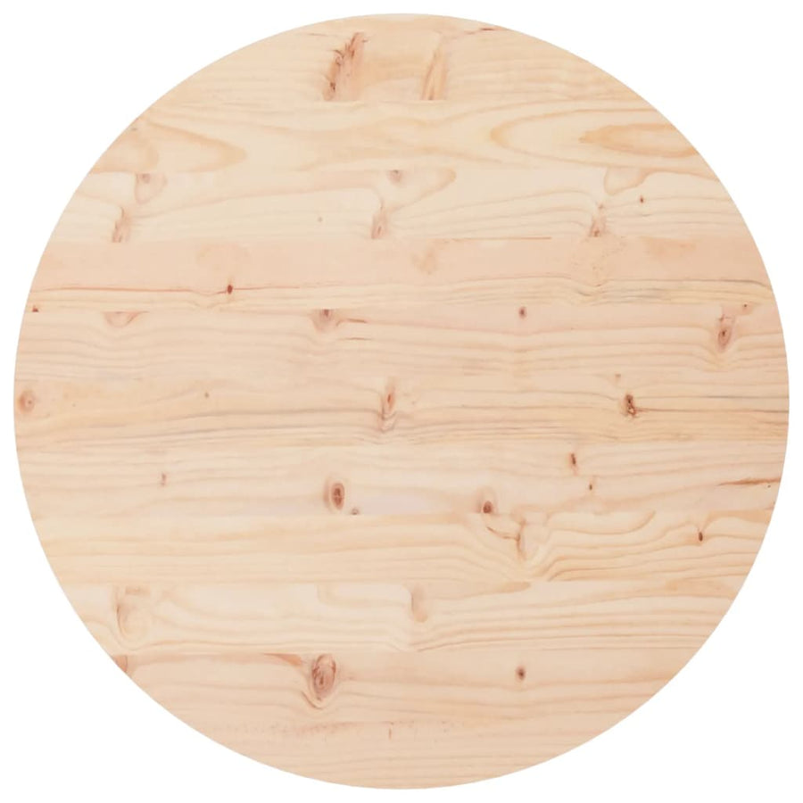 Tafelblad Rond Ø90X3 Cm Massief Grenenhout