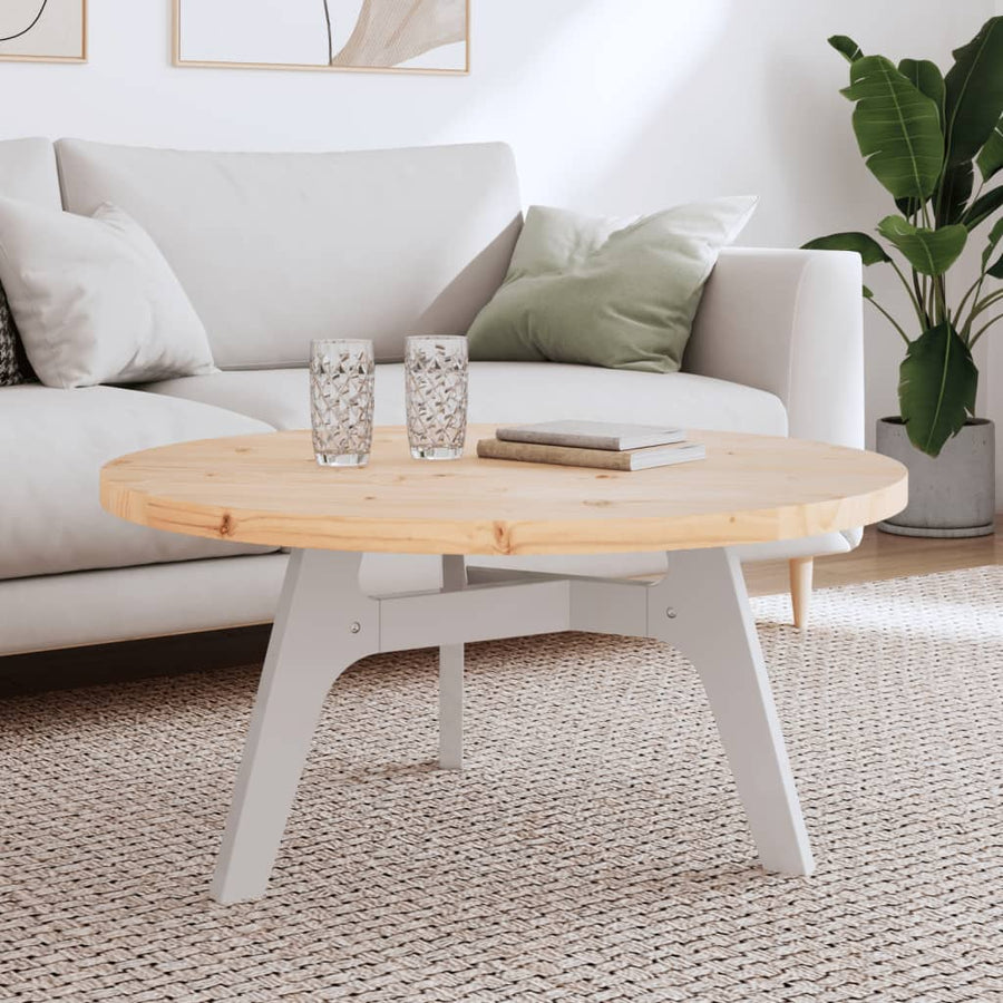 Tafelblad Rond Ø90X3 Cm Massief Grenenhout