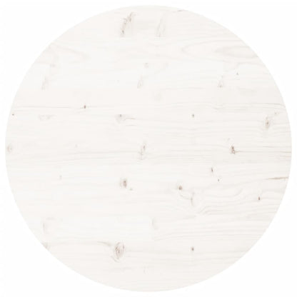 Tafelblad Rond Ø90X3 Cm Massief Grenenhout Wit